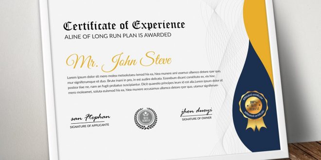 كيف تكتب شهادة خبرة